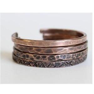 Unisex Stylish Vintage Star Design Solid Copper Cuff Bracelet Premium Quality Handmade Jewelry Beading Supplies - Product Image 3