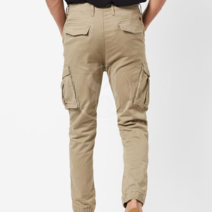 Pantalon cargo décontracté pour homme, uni, ample, plissé, multi-poches, taille mi-haute, de haute qualité, à prix avantageux - Product Image 3