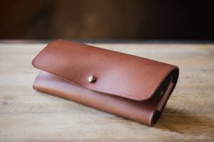 Handmade Genuine Leather <b>Glasses</b> Pouch Luxury Soft Cowhide Case Slim Vintage Sunglasses Cover Spectacles Bag LGC-0072 - Product Image 4