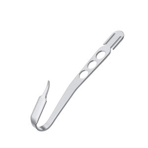 Retractor de Rodilla Hohmann Tipo Palanca Curvo 180° °   Elevador óseo ortopédico de punta roma larga de 10.12” y 4 mm, instrumento quirúrgico de acero inoxidable - Product Image 3