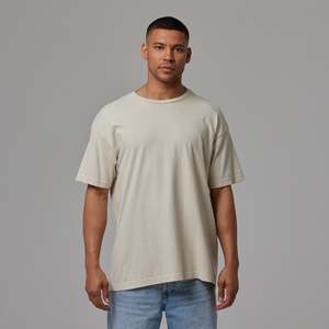 T-shirt Homme Slim Fit Personnalisable Col Rond Coton Lavé Style Sportif Urbain Coupe Droite Coton/Fibre de Bambou - Product Image 1