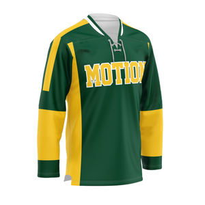 Maillot de hockey sur glace personnalisé en tissu mesh respirant avec logo brodé en twill et sublimation, uniforme d'équipe, vêtements de hockey, fabrication OEM - Product Image 2