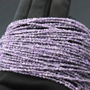 Perlas de Diamante Púrpura sin Cortar de 2-4 mm, Diamantes Naturales en Bruto, Collar de Perlas Crudas, Certificado CMA, Joyería Libre de Conflictos - Product Image 1