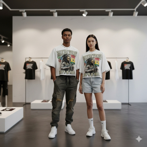 สินค้าขายดี เสื้อยืดผู้ชาย ราคาส่ง 240 GSM เสื้อผ้าสตรีทแวร์ ผู้ผลิตชั้นนำ สกรีนโลโก้ เสื้อยืดทรงบ็อกซี่ - Product Image 3