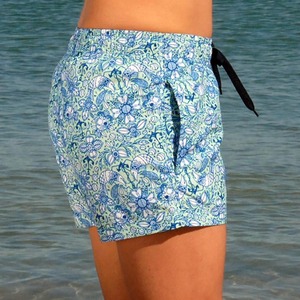 Nouvelle collection de shorts de bain pour femmes à séchage rapide avec poches, cordon de serrage à l'arrière, imprimé 3D, shorts de plage décontractés - Product Image 2