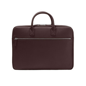 Sac à ordinateur portable en cuir véritable pour un usage quotidien au bureau et en voyage, avec une construction durable - Product Image 1