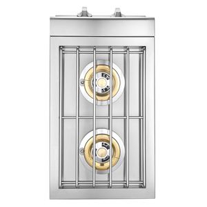 Doppio Bruciatore Laterale a Propano Liquido da 15.000 BTU per Cucina Esterna, in Acciaio Inox 304, Convertibile a Gas Naturale per Griglie da Campeggio - Product Image 4