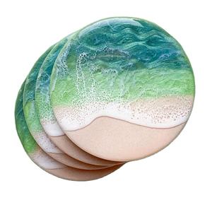 ที่รองแก้วถ้วยชาแบบแบนทำจากเรซินรูไม่เหมือนใครสไตล์ราชวงศ์ที่ทันสมัย - Product Image 6