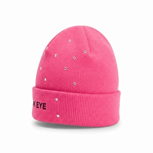 Custom Wool Knit <b>Beanie</b> Hat <b>Satin</b> <b>Lined</b> Winter Cap Warm Unisex Knitted Cuffed Headwear Wholesale - Product Image 4