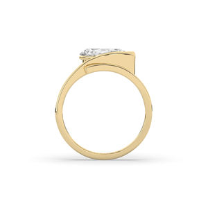 Bague Solitaire Unique en Or 14K 10K avec Diamant de Laboratoire de 2,50 Carats, Coupe Poire Brillante, Légère, Bijoux de Mariage, Fabricant d'Usine - Product Image 3