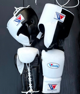 Guantes de Boxeo Personalizables de Cuero Genuino de Vaca de Alta Calidad, Conjunto de Grappling con Cordones y Muñequera Ajustable - Product Image 1