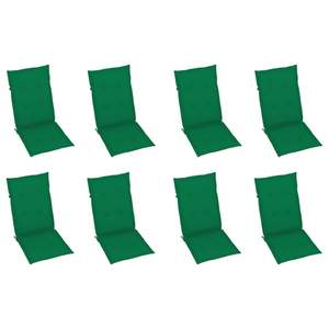 Juego de 8 Sillas de Jardín de Madera de Acacia Sólida, Tamaño Grande, Color Marrón, con Poliéster, Duraderas y Elegantes - Product Image 6