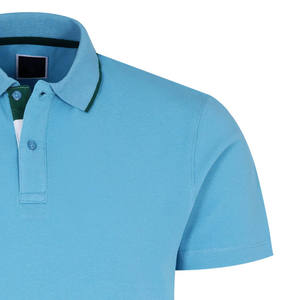 Chemise Homme 200 en Jersey Tricoté 100% Coton de Haute Qualité, Broderie, Séchage Rapide, Manches Courtes, Boutons, Logo Personnalisé sur le Devant - Product Image 3