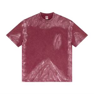 เสื้อยืดแขนยาวผู้ชายดีไซน์ใหม่สไตล์วินเทจฟอกสีซีดจาง พิมพ์โลโก้ตามสั่ง ทรงโอเวอร์ไซส์ ผ้าวาฟเฟิลถักแบบดิสเทรส - Product Image 2