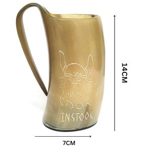 แก้วน้ำทำมือจากเขาควายธรรมชาติคุณภาพเยี่ยม ลายธีมความรัก ทนทาน เหมาะเป็นของขวัญทางธุรกิจ ใช้ดื่มเบียร์ได้อเนกประสงค์ - Product Image 6