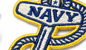 Écusson brodé ancre marine de haute qualité, thermocollant ou à coudre, pour vêtements, uniformes et casquettes - Product Image 3