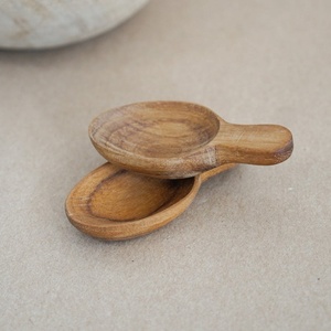 Juego de cucharas para condimentos de madera, hechas a mano, de madera natural, mini cucharas para servir, estilo rústico, para sal y especias, vajilla, nuevo diseño moderno - Product Image 5