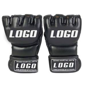 ถุงมือ MMA แบบ OEM พร้อมที่รัดข้อมือ ถุงมือต่อสู้แบบเปิดฝ่ามือ สำหรับฝึกซ้อม BJJ UFC สไตล์มวย ขายส่งถุงมือ MMA - Product Image 5