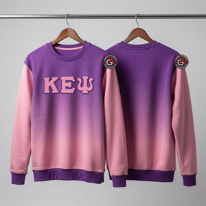 Kapa Epsilon PSI เสื้อสเวตเตอร์คอกลมสำหรับผู้หญิงโลโก้ออกแบบเองขนาดใหญ่ - Product Image 5