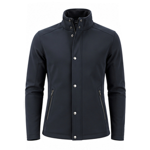 Chaqueta de Montar para Hombre, Invierno, Softshell, Cuello Alto, Botones, Cierre Frontal, Bolsillos, Ropa Ecuestre, Poliéster/Algodón - Product Image 4