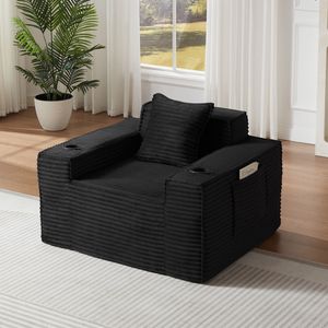 Divano Moderno Monoposto Senza Struttura per Spazi Compatti, Nessun Montaggio Richiesto, Ideale per Uffici, Appartamenti, Soggiorni - Product Image 4