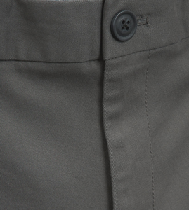Tissu sergé extensible pour homme, chinos gris foncé, coupe droite, anti-boulochage, anti-plis, coton biologique, coupe classique, léger - Product Image 5