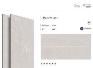 กระเบื้องพอร์ซเลนลายหินอ่อนเกรดพรีเมียม เงา ขนาด 800x1600 1200x1800 750x1500 มม. แผ่นใหญ่ สำหรับโครงการระดับไฮเอนด์ - Product Image 5