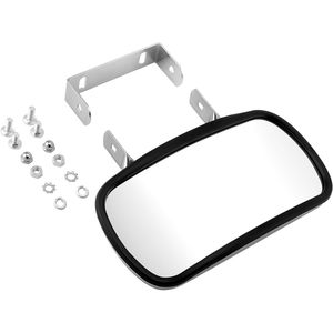 Specchio Convesso Rettangolare con Staffa a U per Porta, in Acciaio Inossidabile, per Trattori, Carrelli Elevatori, Camion - Product Image 4