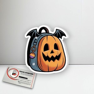 Placa Magnética Acrílica Personalizable con Logotipo, Diseño de Flor, Círculo, Pestañas, Calabaza de Halloween, Mochila de Murciélago, Ecológica, Privada - Product Image 2