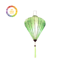 Silk Lanterns Traditional Bamboo Silk Lanterns Hanging Lighting For Restaurant Hotel Vietnam Silk Lanterns - Product Image 1