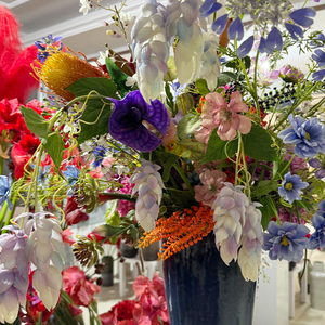 Fleur artificielle toucher réel, vigne de houblon, houblon de bière, verdure luxuriante, décoration de ferme, arrangement floral, caoutchouc souple, fait main - Product Image 6