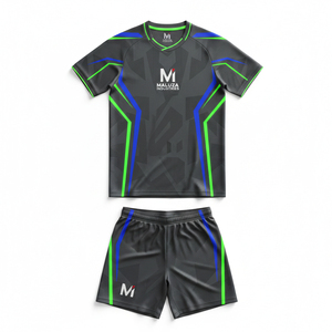 Ensemble de maillots de football sublimés, design tendance, coupe ajustée, impression par sublimation personnalisée, tenue d'équipe de football - Product Image 1