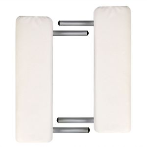 Crema bianco 3 zone lettino da massaggio pieghevole con telaio in alluminio letto Premium per il relax & terapia - Product Image 6