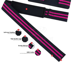 Sangle de soutien du poignet personnalisée avec logo professionnel, antidérapante, en néoprène et coton épais, unisexe, réglable, pour l'exercice et la musculation - Product Image 4