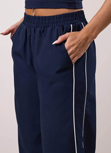 New Design Custom Logo Supplier <b>Women</b>’s <b>Straight</b> <b>Leg</b> <b>Jogger</b> With Piping Breathable <b>Women's</b> Sweatpants <b>Women's</b> Pants & Trousers - Product Image 4