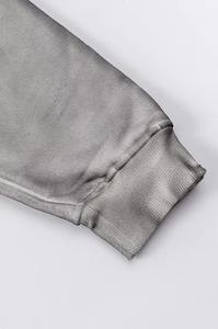 เสื้อฮู้ดซิปแบบมีซิป ขนาด XL ไซส์ใหญ่พิเศษ ผ้าฟลีซคุณภาพสูง โพลีเอสเตอร์/คอตตอน ลายซันเฟด ดีไซน์ทำเก่า ปักลาย 3 มิติ พิมพ์ลายสกรีน สำหรับผู้ชาย ฤดูหนาว - Product Image 4