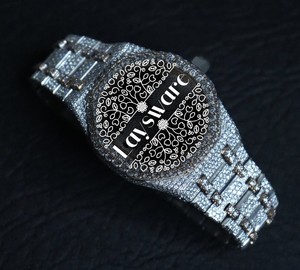 Reloj de Lujo Vintage Elegante con Moissanita, Acero Inoxidable, Cristal Analógico, Diseño Esqueleto Unisex, Bisel Personalizado, Mecánico Automático - Product Image 1