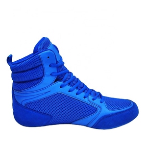 Meilleur Prix Chaussures de Boxe Montantes Personnalisables avec Logo pour Hommes, Légères, Respirantes, en Maille, Bottes de Lutte Professionnelles OEM pour Entraînement de Combat - Product Image 2
