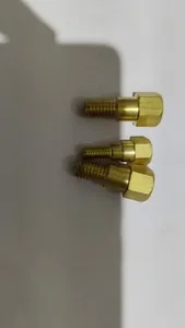 Raccord en T pour chalumeau de soudage en laiton nickelé, interrupteur simple, flamme oxy-acétylène, connexion standard mâle NPT pour ligne de gaz 10 bars - Product Image 2