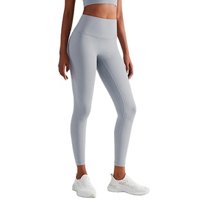 Nuevo Lulu Skin-friendly cintura elástica Anti-rizado Hip Scrunch Butt Lift Fitness Super suave cintura alta Yoga Leggings para mujeres - Product Image 3