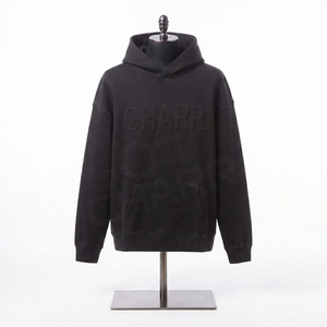Sweat à capuche pour homme en coton épais 100 %, personnalisable avec logo brodé en 3D, en tissu polaire d'hiver respirant et à séchage rapide – Meilleures ventes - Product Image 3