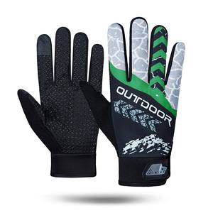 ถุงมือปั่นจักรยานกันลมกันลื่นระบายอากาศได้ดีสำหรับฤดูหนาวราคาประหยัดแบบครึ่งนิ้วสำหรับเล่นกีฬากลางแจ้งและใช้งานหน้าจอสัมผัส - Product Image 1
