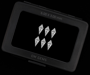 1.0 CT, 6.0x3.0 MM, Diamante suelto cultivado en laboratorio, corte rombo, diamante melee, diamante blanco, diamante creado en laboratorio para joyería (6 piezas) - Product Image 6