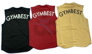 Camiseta sin mangas negra con logo personalizado ORCAFITS, informal, deportiva, para correr, gimnasio, para hombre, estilo bóxer, de algodón acanalado suave. - Product Image 4