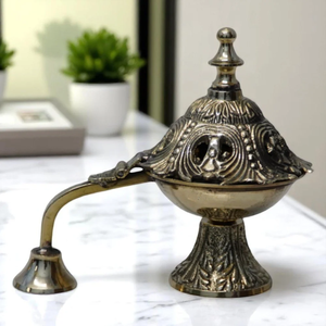 Quemadores de Incienso de Latón Duradero - Decorativos, Ecológicos y Tradicionales, Esenciales para el Estilo de Vida, la Calma Mental, la Práctica de Meditación y el Equilibrio - Product Image 4