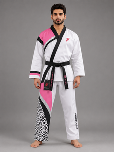 Uniforme de taekwondo de calidad que ofrece una excelente comodidad, costuras duraderas y un rendimiento confiable para cada practicante. - Product Image 1