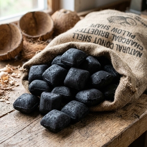 Briquetas de Carbón para Barbacoa, Combustible de Larga Duración, Carbón sin Humo para Parrilla, Proveedor a Granel para Restaurantes - Product Image 3