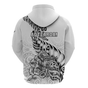 Sudadera con Capucha Personalizada OEM con Estampado Tribal Maorí, Diseño de Pesca Polinesio, Ropa Isleña, Sublimación Personalizada, Corte y Confección - Product Image 6