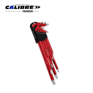 Jeu de clés Torx magnétiques extra longues T10-T50 de 9 pièces TAIWAN CALIBRE avec revêtement antidérapant - Product Image 2