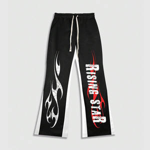 Pantalones Deportivos Casuales de Estilo Urbano, Pantalones de Chándal Acampanados de Moda con Logotipo Personalizado, de Secado Rápido, Cintura Media, para Hombre - Product Image 1